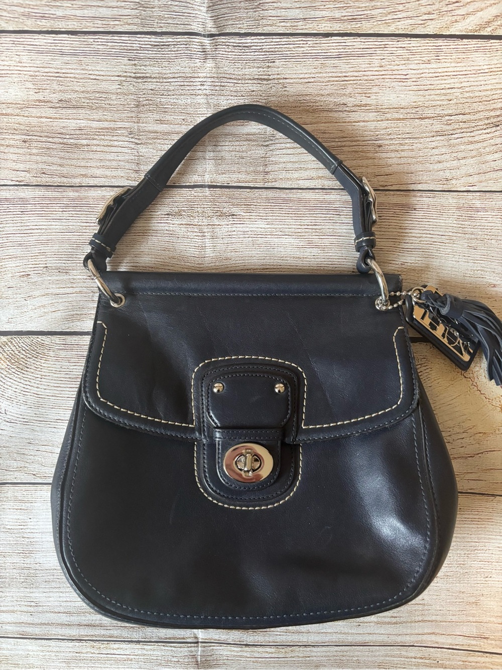 Coach Willis 70th Anniversary Black Leather Bag 19132